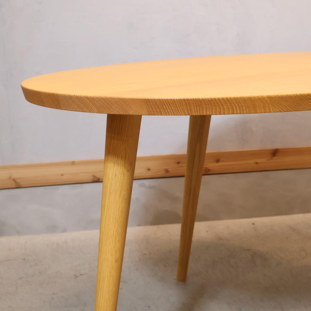 KASHIWA 柏木工 オーク材 ダイニングテーブル 楕円 オーバル 机 楢材