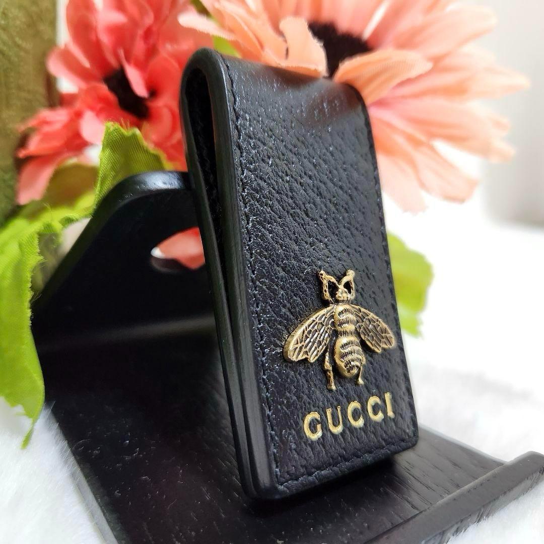 ✨新品未使用　付属品あり✨グッチ　マネークリップ　ビー　蜂　アニマリエ　ロゴ