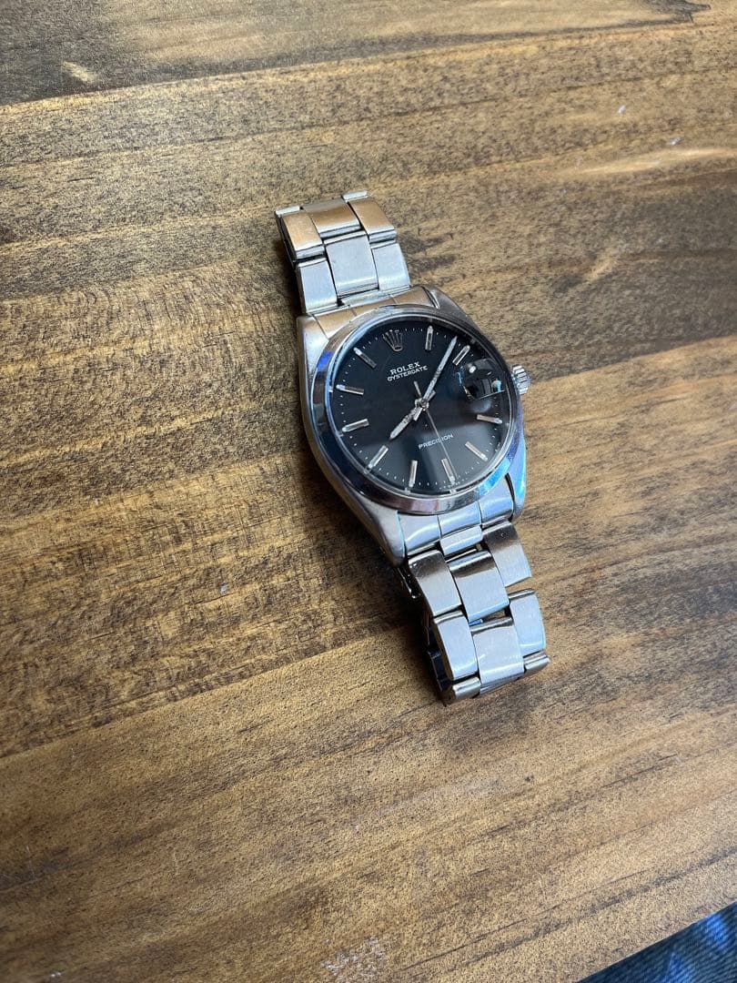 h*k様 ロレックス　オイスターデイト　オリジナル黒文字盤　デイトジャス