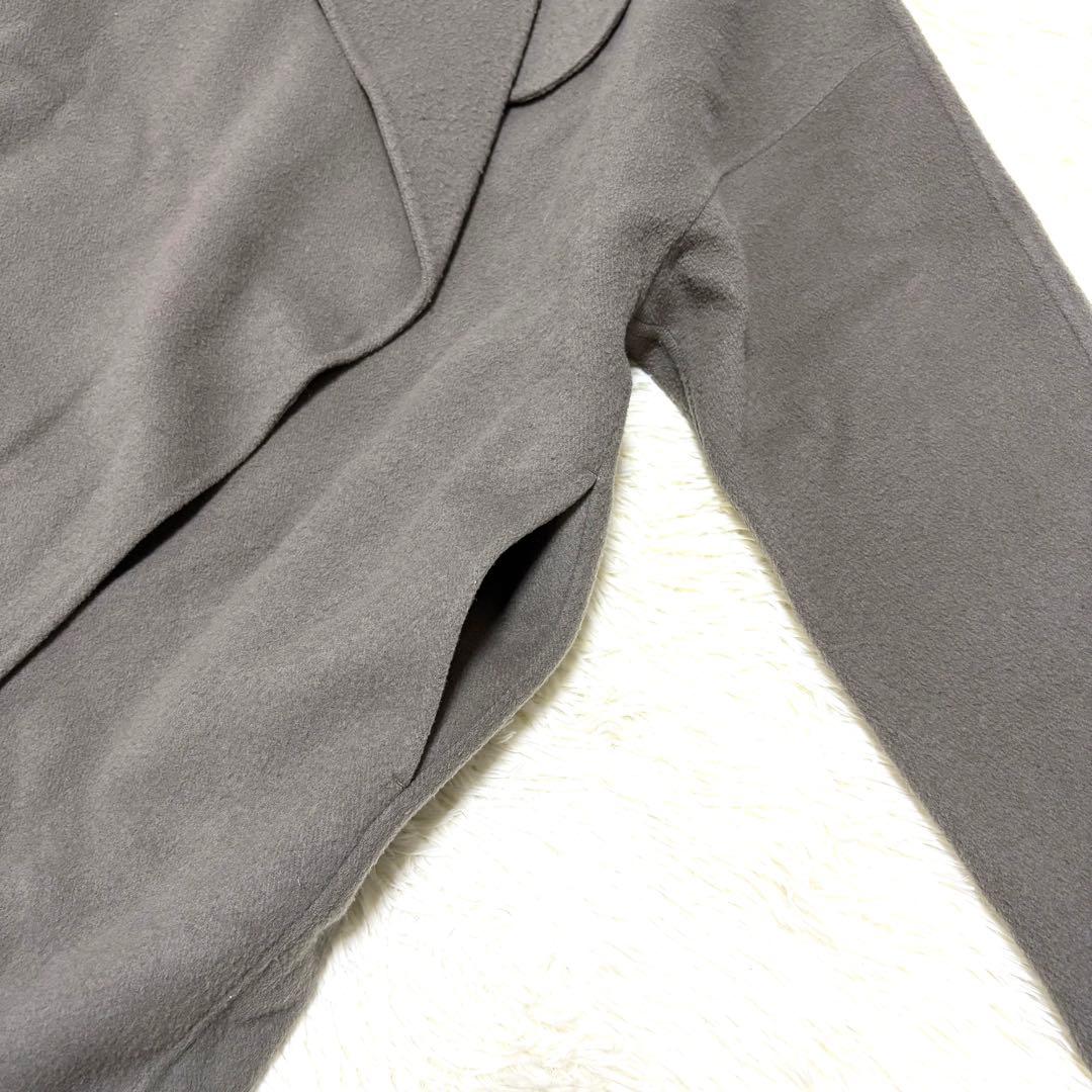 希少 プルミエアロンディスモン ダブルビーバー　ショール リバーコート 36