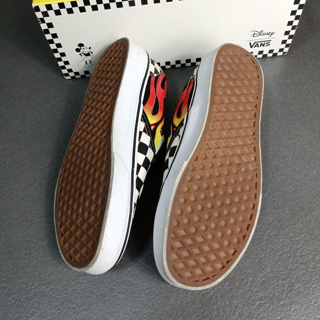 VANS ミッキー ミニー スリッポン　25cm コラボ　ファイヤー
