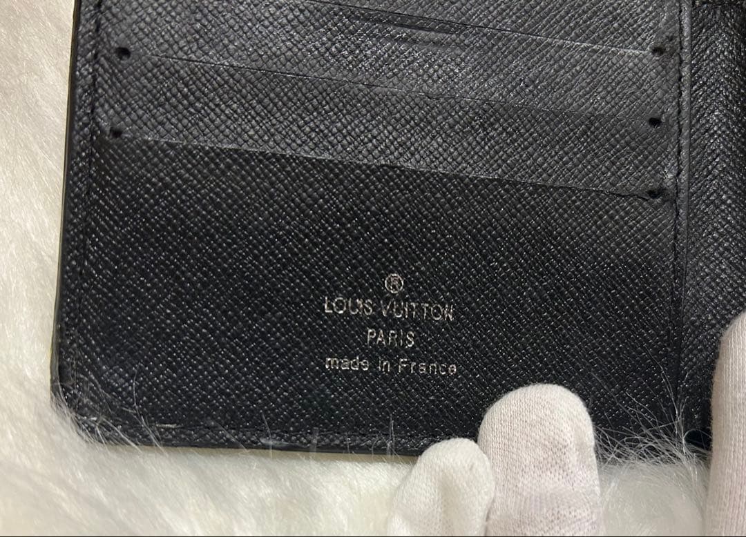 LOUIS VUITTON ダミエ 二つ折り財布グラフィットポルトフォイユマルコ