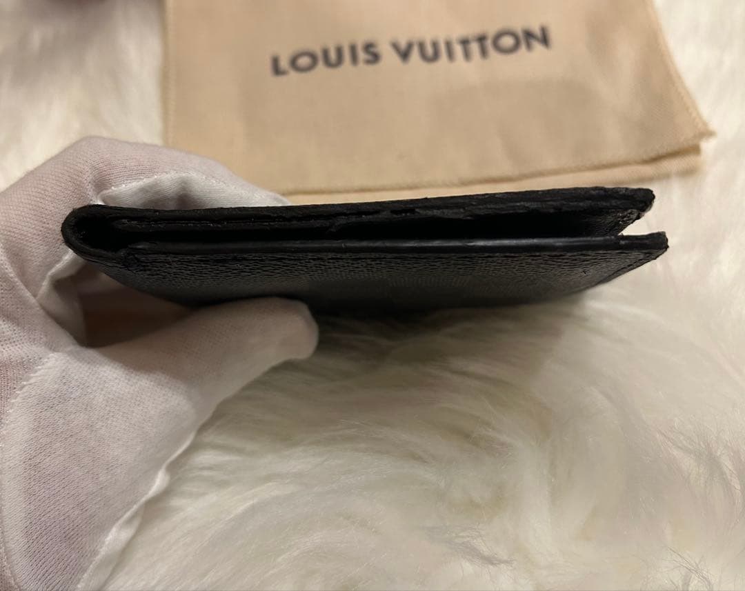 LOUIS VUITTON ダミエ 二つ折り財布グラフィットポルトフォイユマルコ