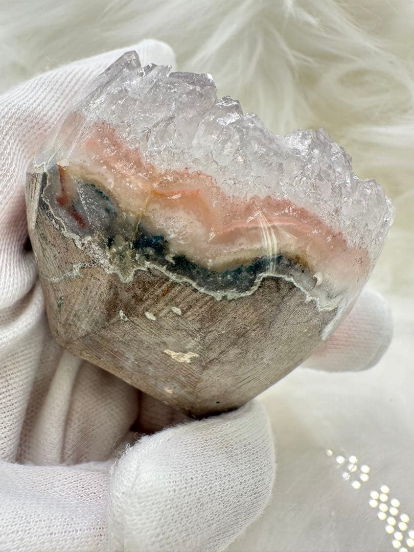 ホワイトアメジスト クラスター 超美品！ 1098