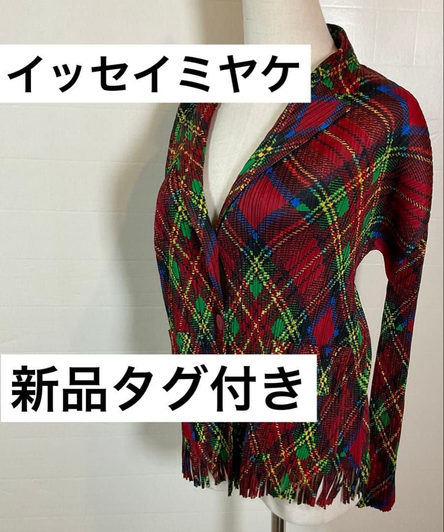 プリーツプリーズ　PLEATS PLEASE イッセイミヤケ　フリンジジャケット
