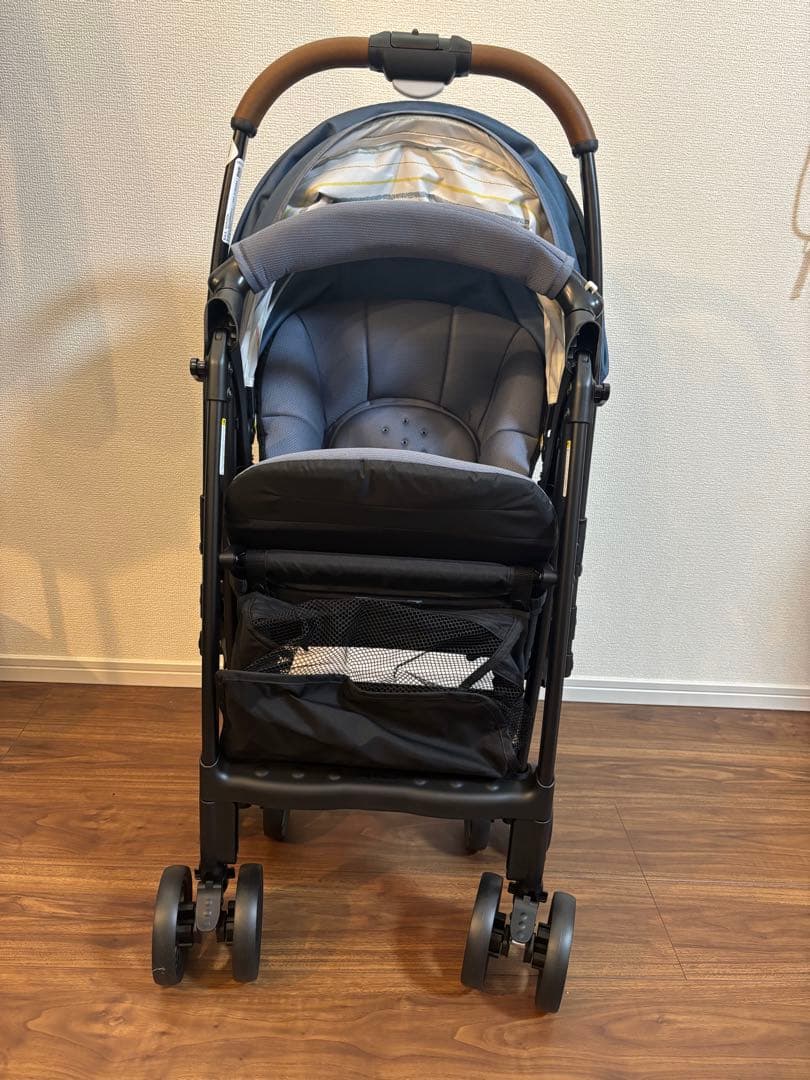 新品未使用　Aprica カルーンAB ブルー　折りたたみベビーカー