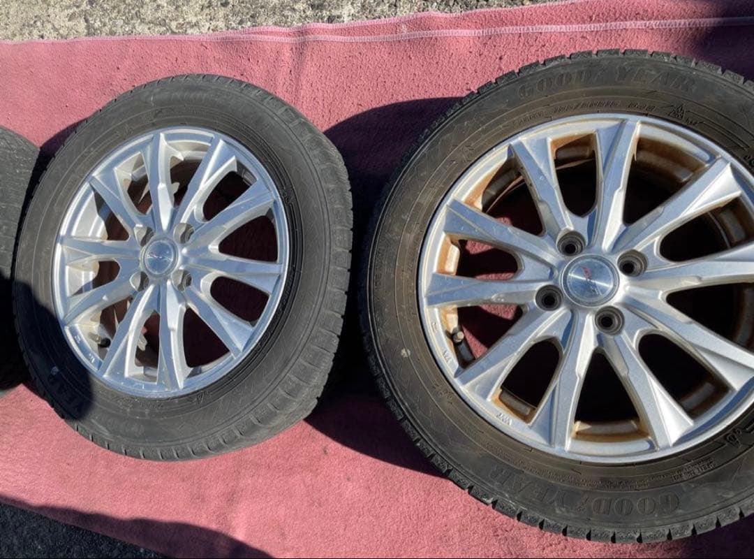 ✨塩原✨185/60R15 スタッドレス✨アルミ付✨３本✨グッドイヤー