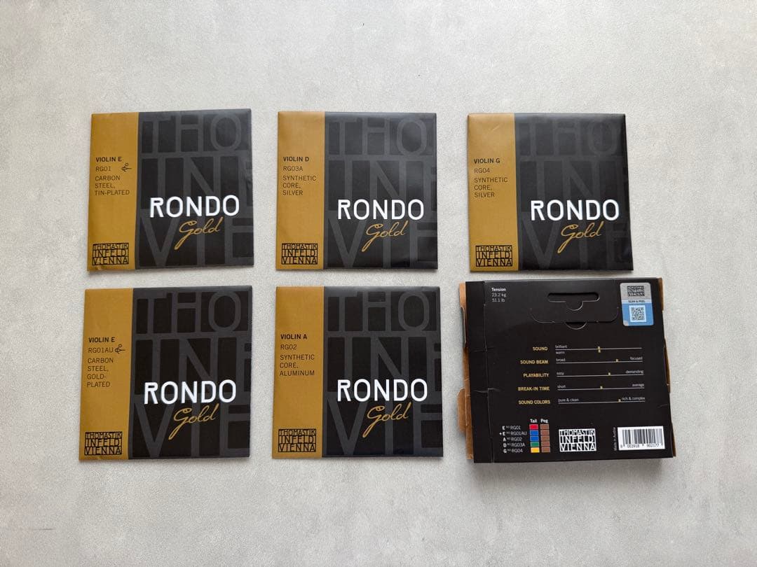 RONDO Goldバイオリン弦 未使用