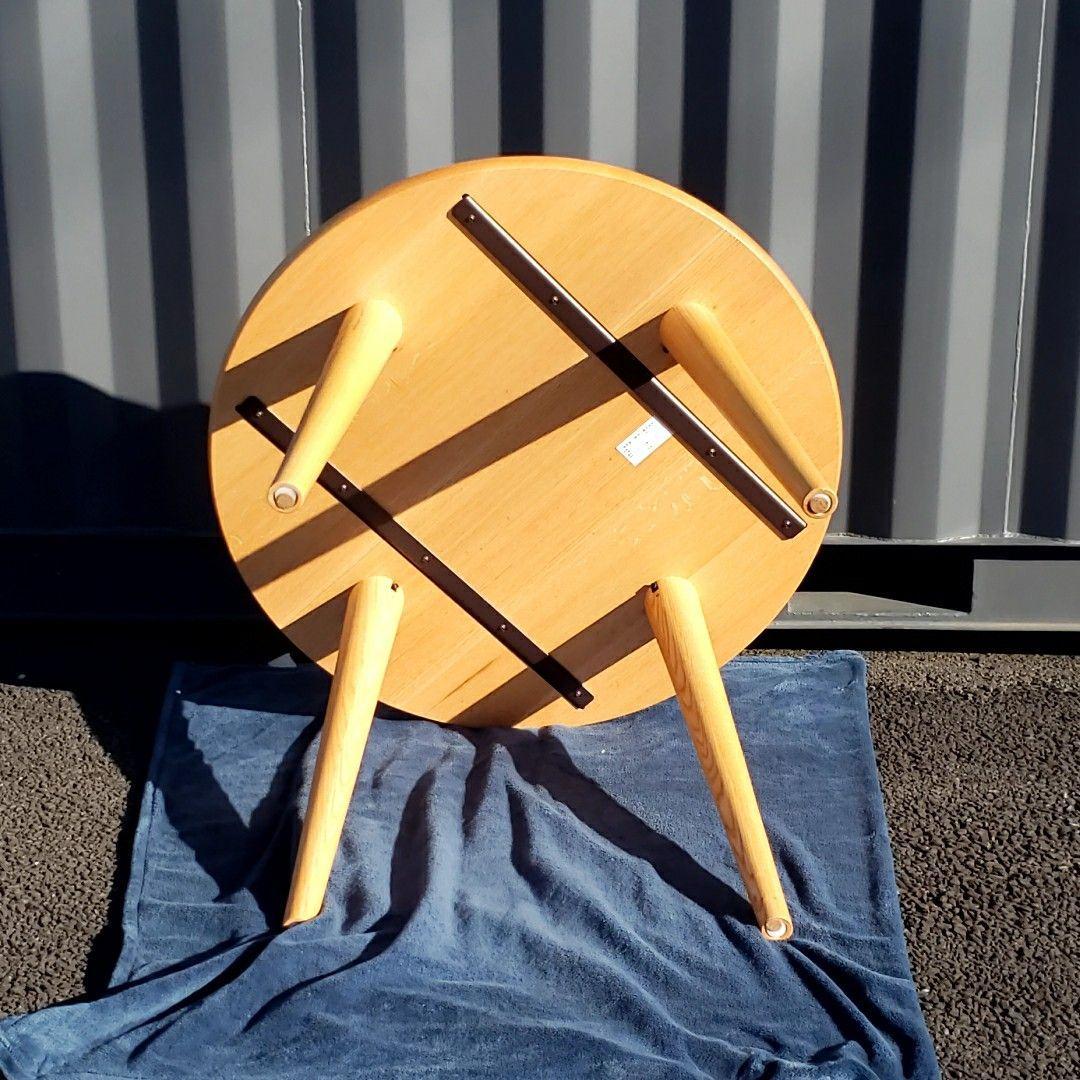 【美品】KASHIWA ラウンドテーブル JG10US カフェ コーヒーテーブル