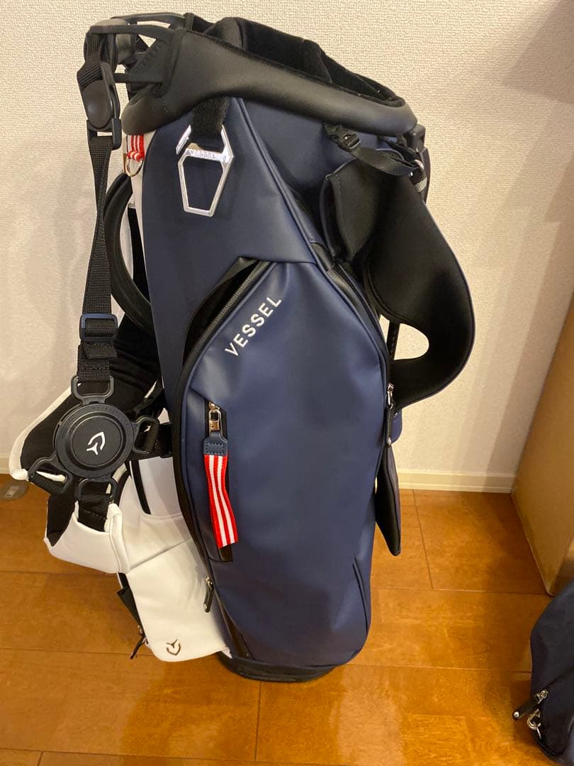 【美品】VESSEL ベゼル キャディバッグ スタンドタイプ アメリカンカラー