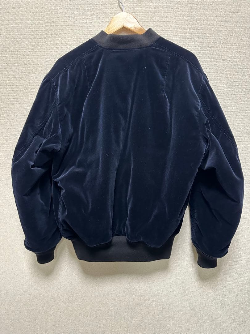 BEDWIN ベルベット　MA-1フライトジャケット　ネイビー　リバーシブル