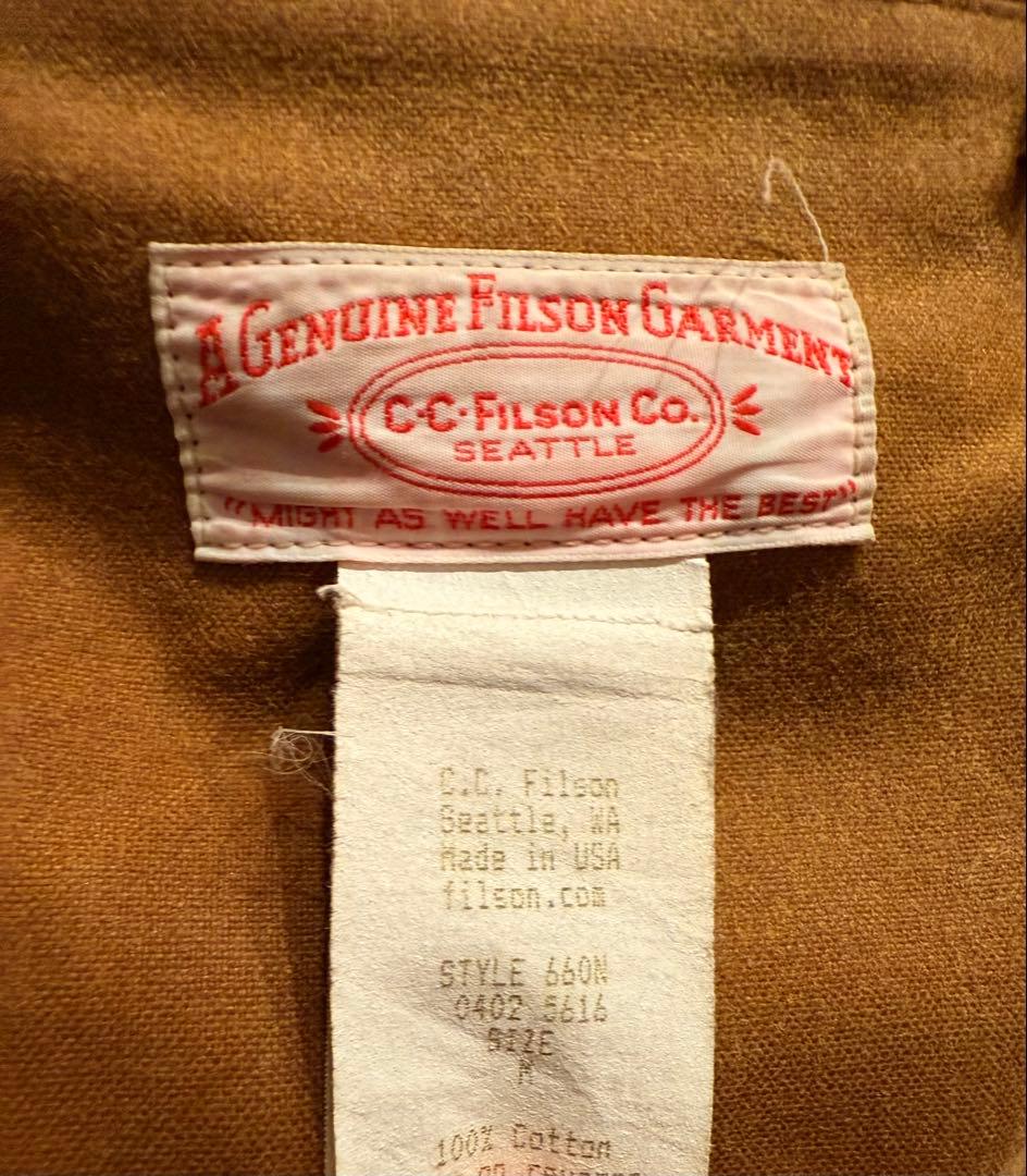 フィルソン　オイルティンクロスジャケット