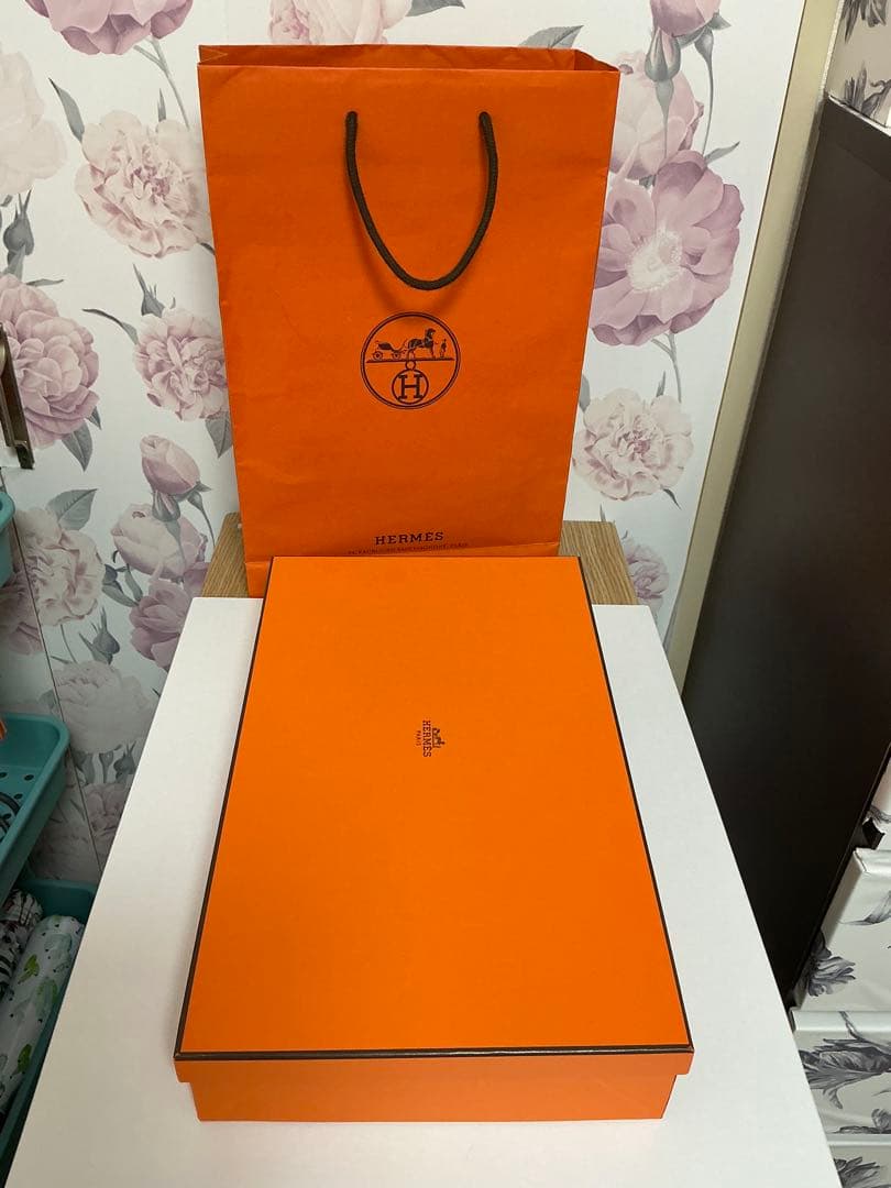 HERMES ピンク ホワイト タオル
