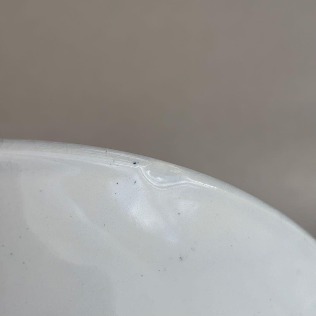 フランスアンティーク サンタマン PRIMAブルーの蔓の花が可愛いコンポティエ