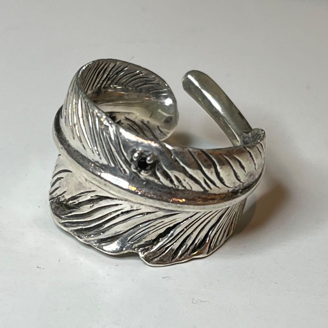 JAM  MADE シルバーフェザーリング 925 ブラックダイヤ