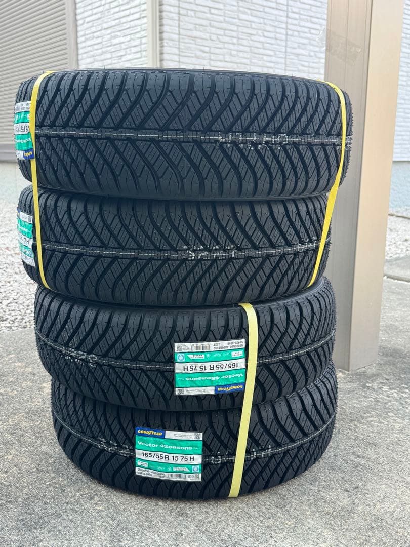 新品 グッドイヤー GOODYEAR オールシーズン 165/55R15