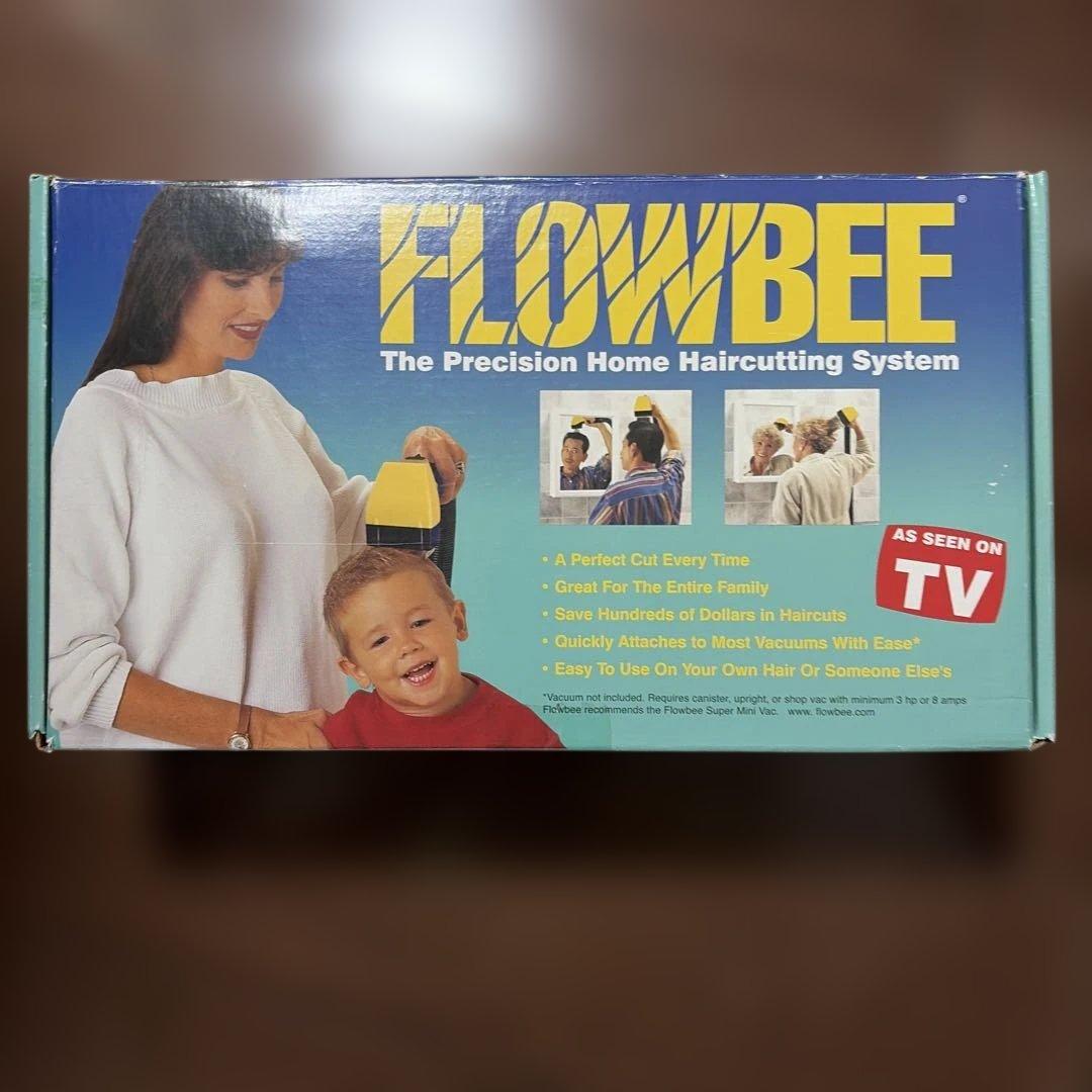 【廃盤】フロービー 家庭で簡単ヘアカット FLOWBEE 掃除機で髪吸引汚れない