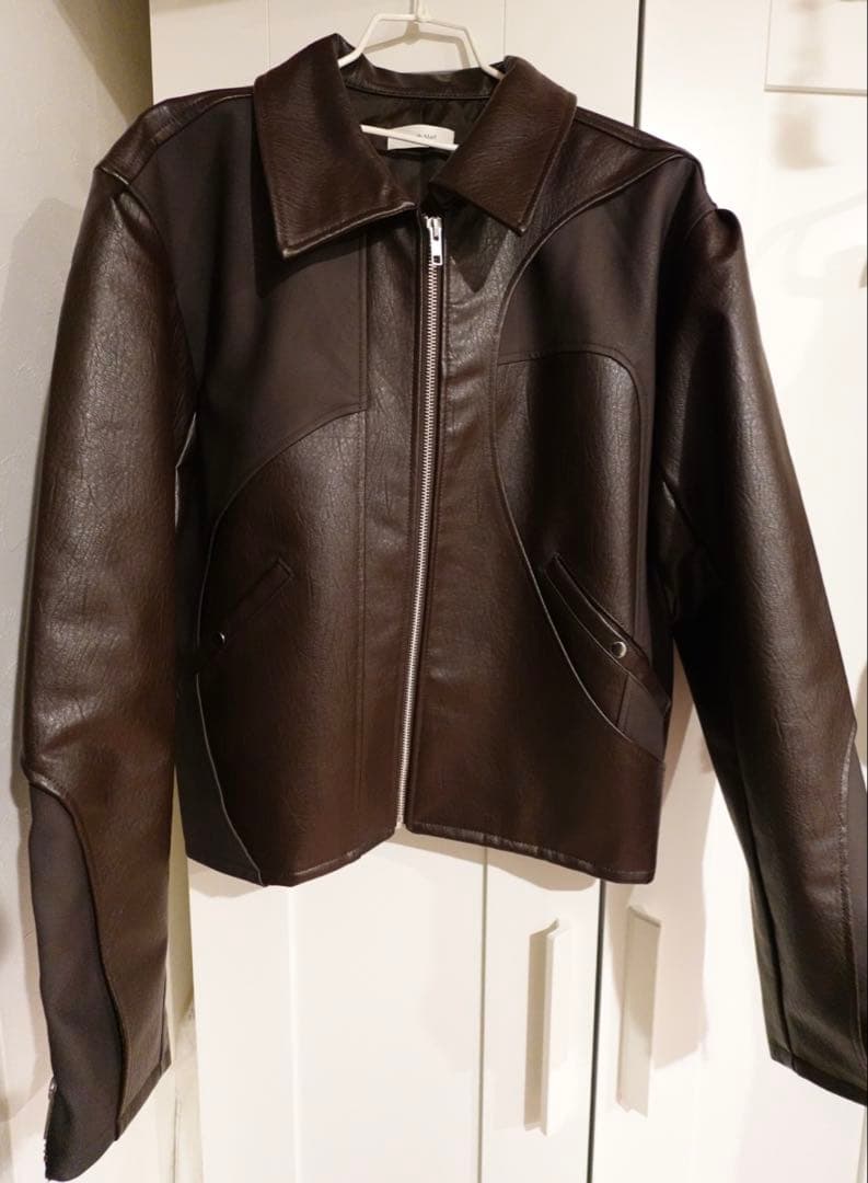 knuthmarf　レザーライダースブルゾン