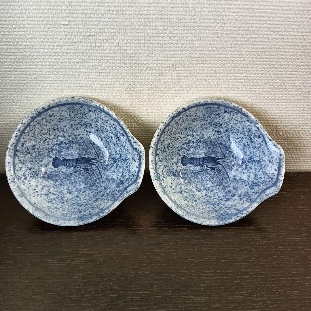 未使用 有田焼 伊勢海老絵柄 とんすい 23客