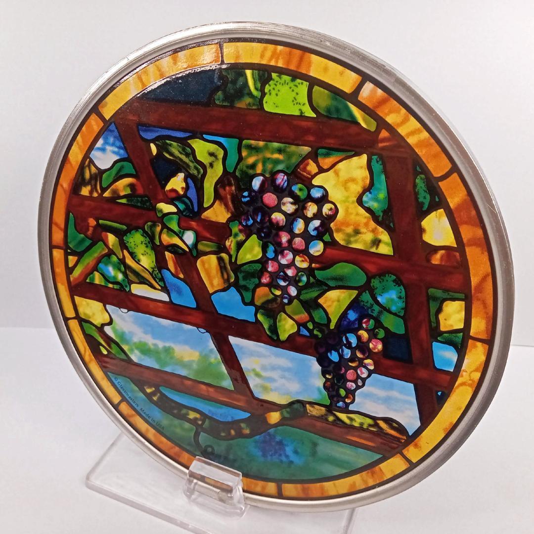ルイスCティファニー ステンドグラス ぶどう蔓 円型 グラスマスターズ社