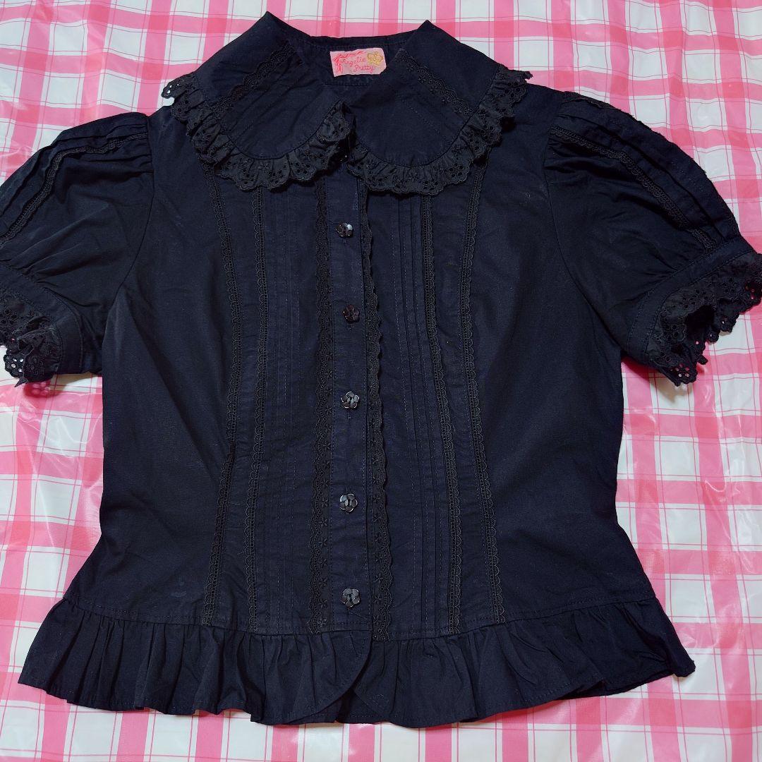 Angelic Pretty 黒 半袖ブラウス