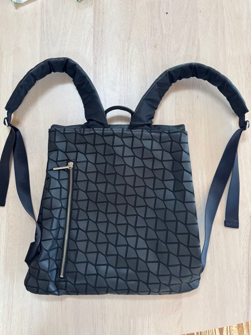 chi.wata　チワタ　幾何学模様 ブラックリュック