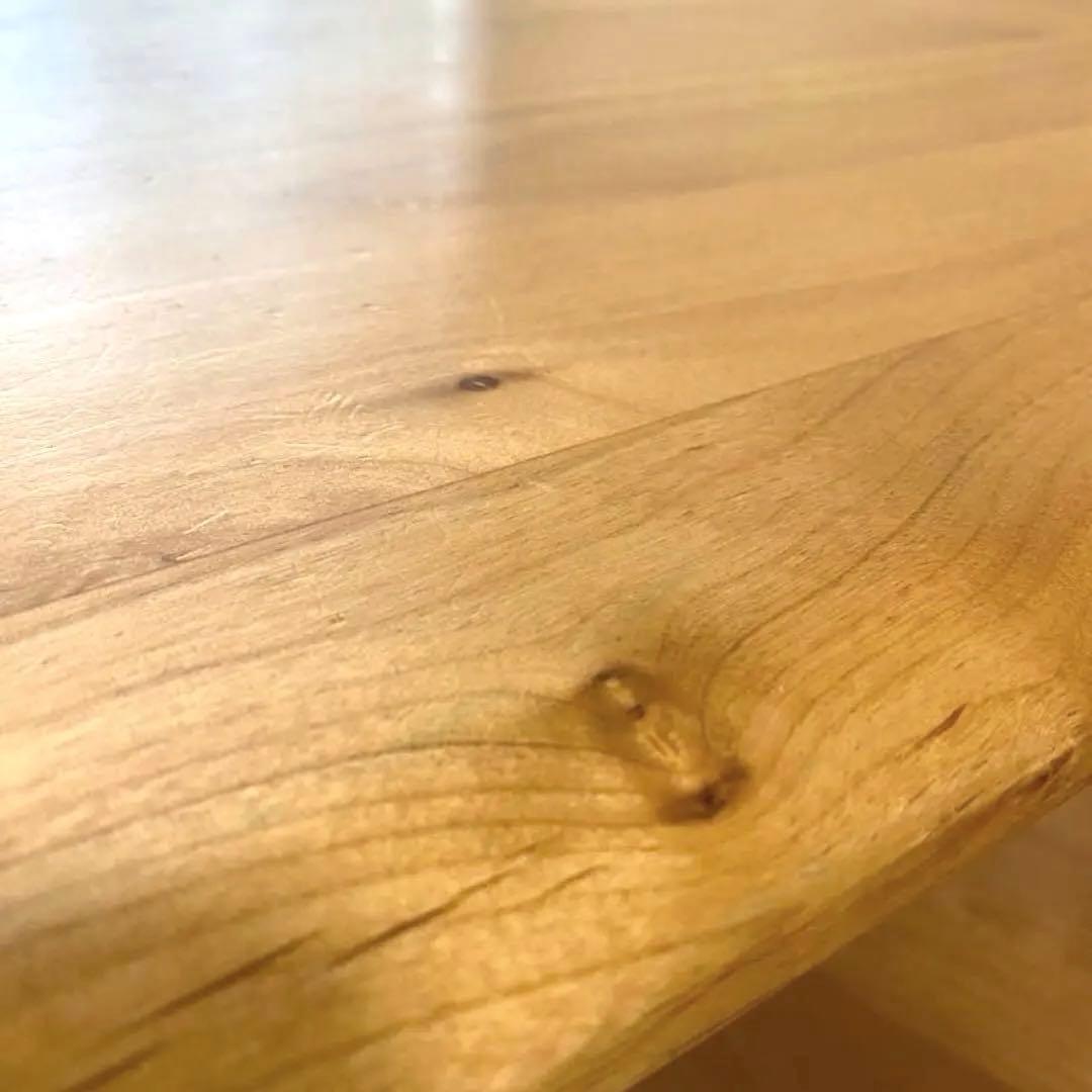 ニトリ 幅110cm 無垢材 天然木 センターテーブル アルナス110