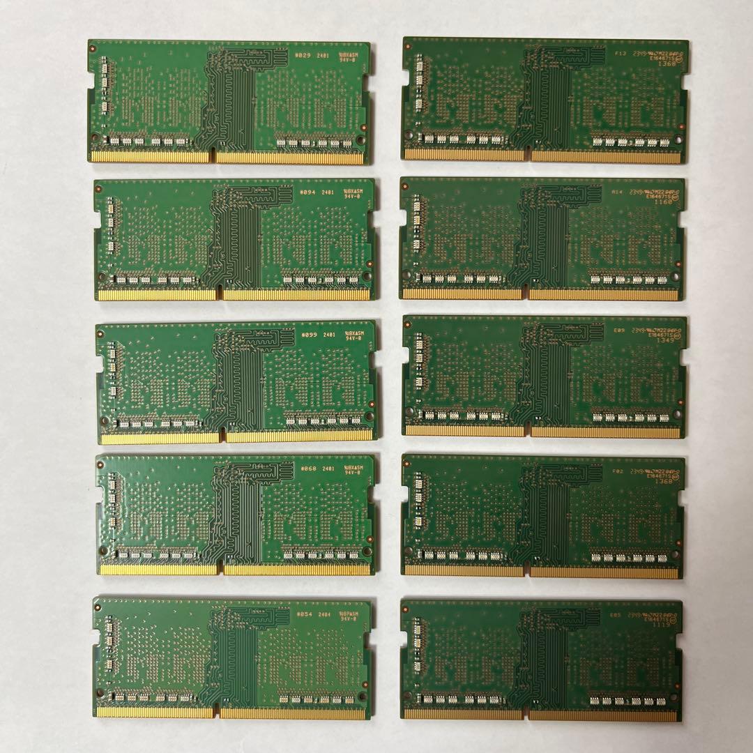 【動作確認済】Samsung DDR4 3200 8GB ×10枚 /ノート用