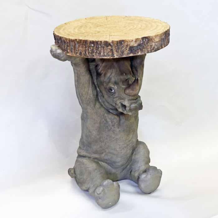 サイドテーブル ライノセラス サイ おしゃれ アニマル 動物 ソファ横 ポップ