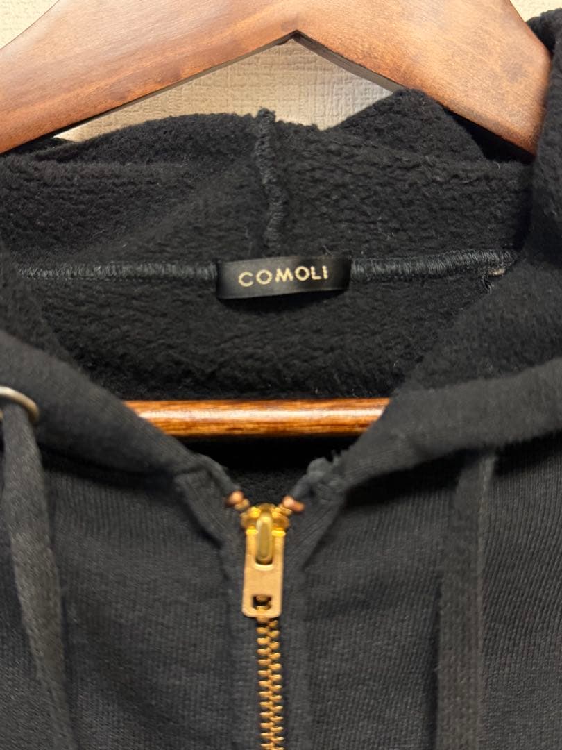 【COMOLI】コットン裏毛 ジップパーカ&パンツ　セットアップ