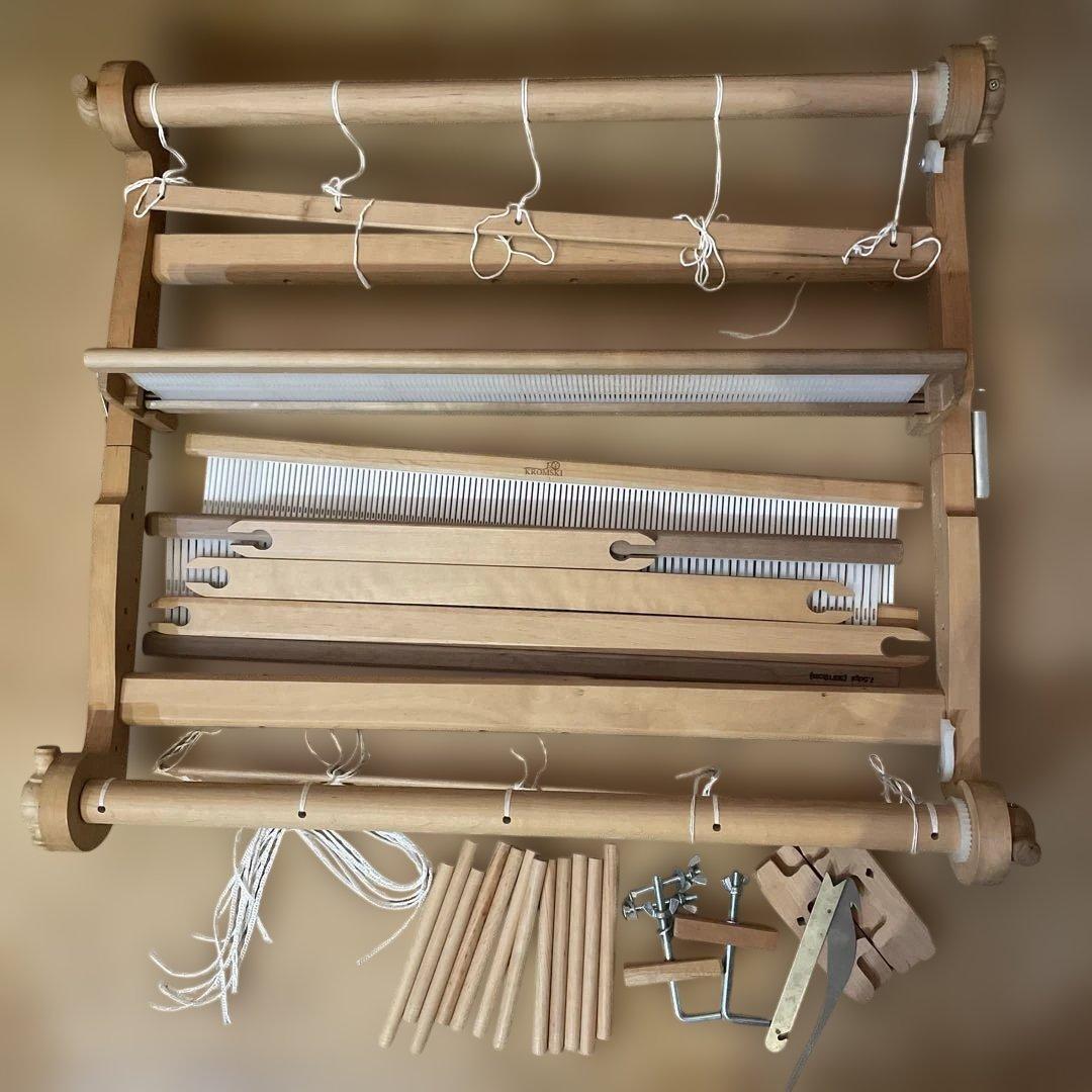 【折畳卓上織機】クロムスキー・クロッスノ織り機60cm+セカンドへドル+おまけ