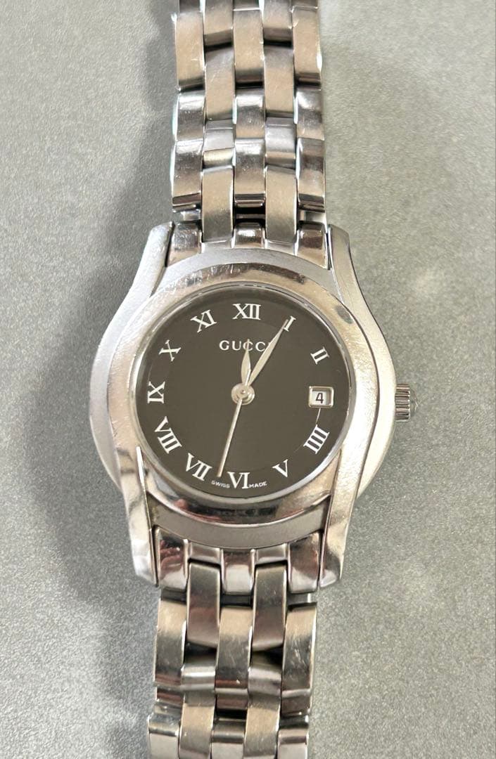 GUCCI 5500L 腕時計 アナログ ブラック グッチ腕時計レディース