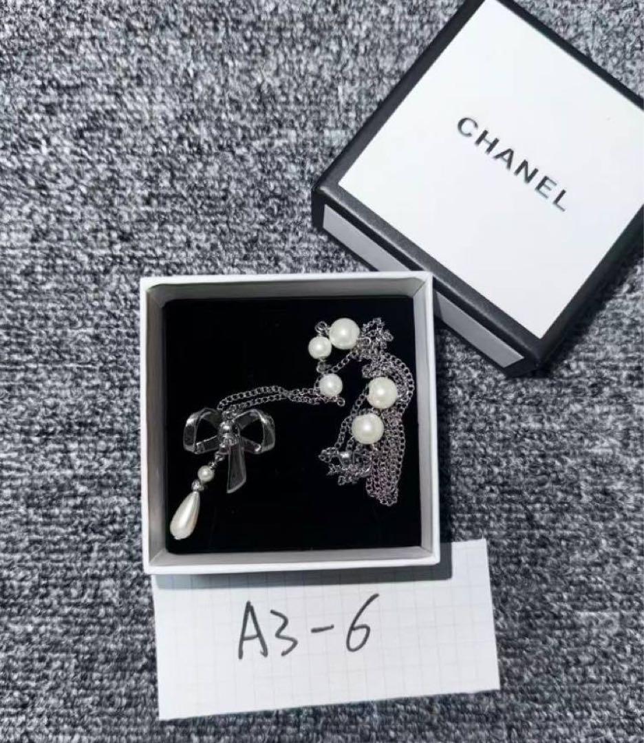 商品名: CHANEL ネックレス（リボン＆パールデザイン）