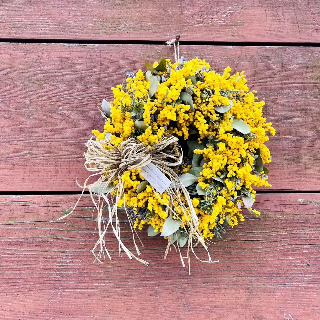 ミモザリース　ミモザユーカリリース　ミモザ　ユーカリ