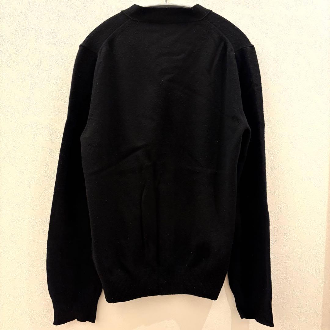 PLAY COMME des GARCONS Vネック カーディガン 黒ハートS
