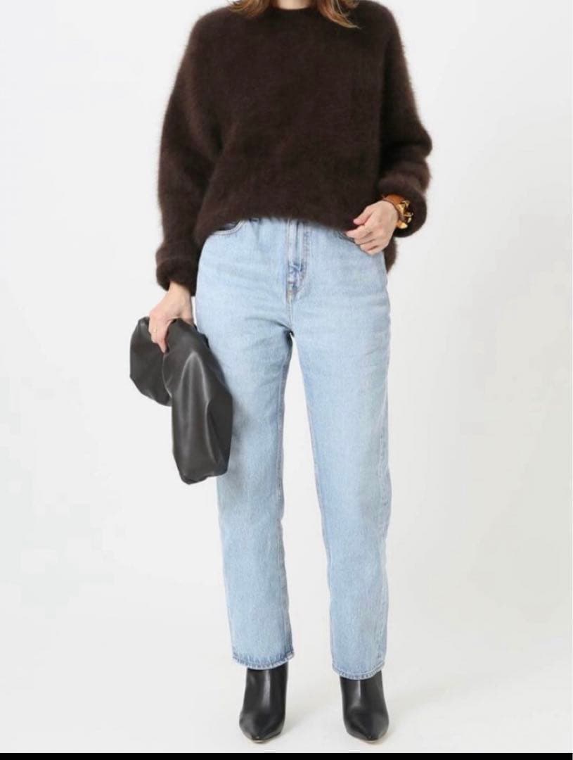 ドゥーズィエムクラス　Fluffy sweater ニット　ブラウン　美品