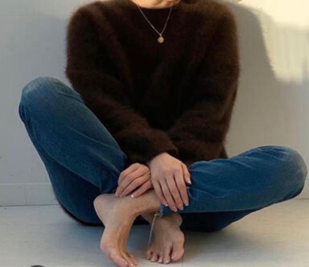 ドゥーズィエムクラス　Fluffy sweater ニット　ブラウン　美品
