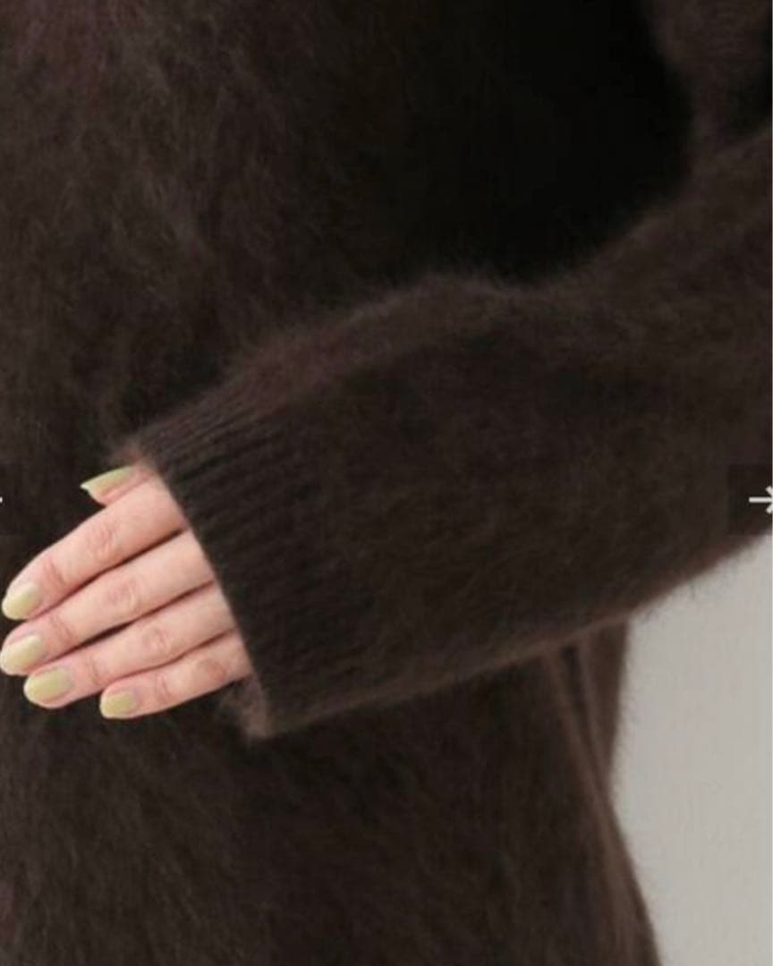 ドゥーズィエムクラス　Fluffy sweater ニット　ブラウン　美品