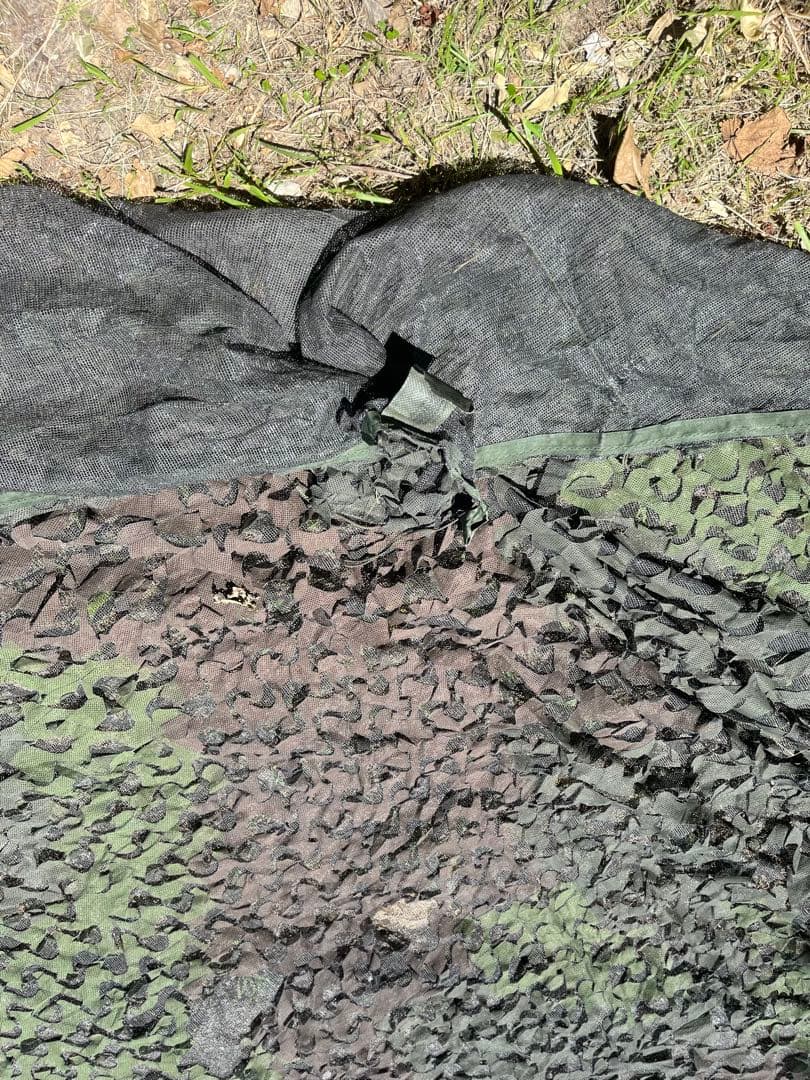 米軍　実物　カモフラージュネット　偽装ネット　② カバー付き　送料無料
