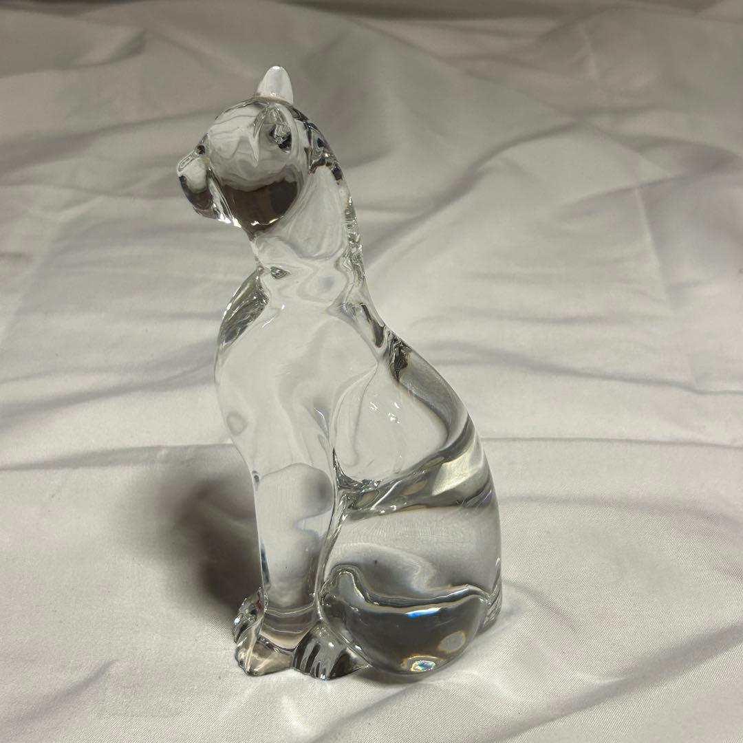 バカラ　エジプシャンキャット　フィギュリン　猫　クリスタル　置物