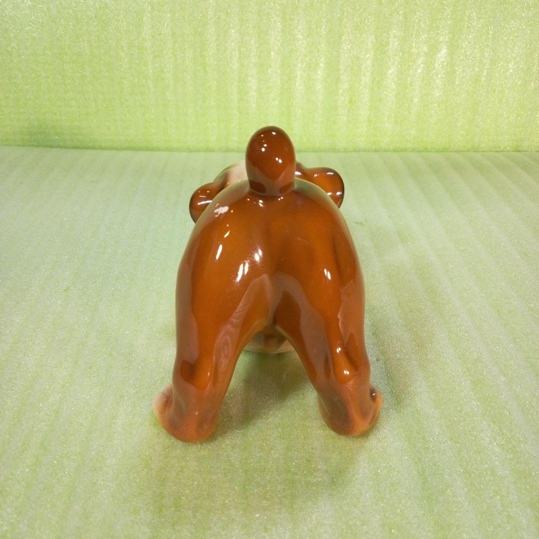 HK　D179B　陶器製と思われるブルドッグの置物　Bulldog　フィギュア