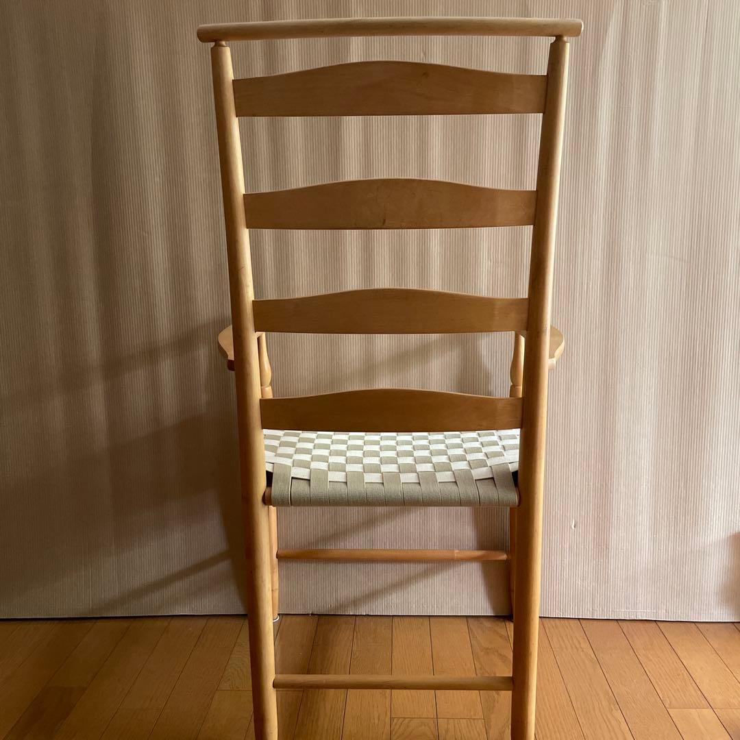広松木工 SHAKER 椅子　ハイバックチェア　ナチュラル　美品　アームチェア