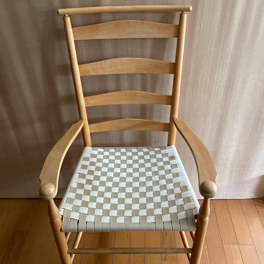 広松木工 SHAKER 椅子　ハイバックチェア　ナチュラル　美品　アームチェア
