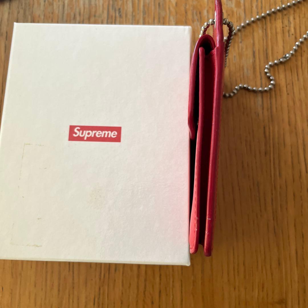 小物 supreme Leather ID Holder + Wallet