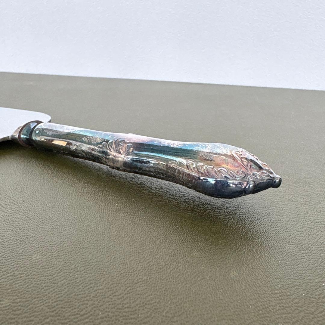 マッピン&ウェッブ　ケーキサーバー&フォーク6本　銀仕上げ　マッピンプレート