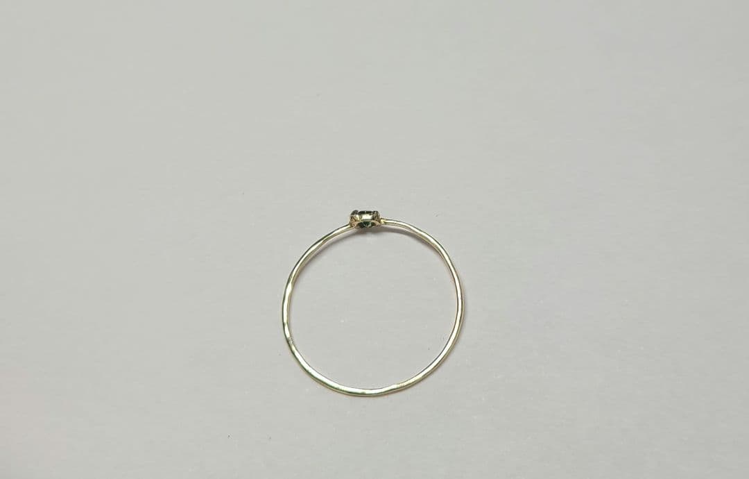 非加熱のオールドピース★ブラジルバターリャパライバトルマリンリング10金★