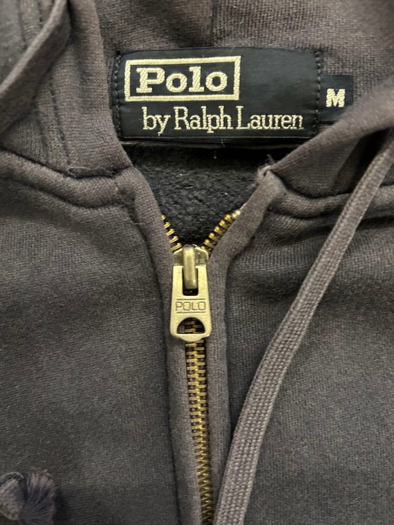 POLO RALPH LAUREN フルジップ パーカー ネイビー M ラグラン