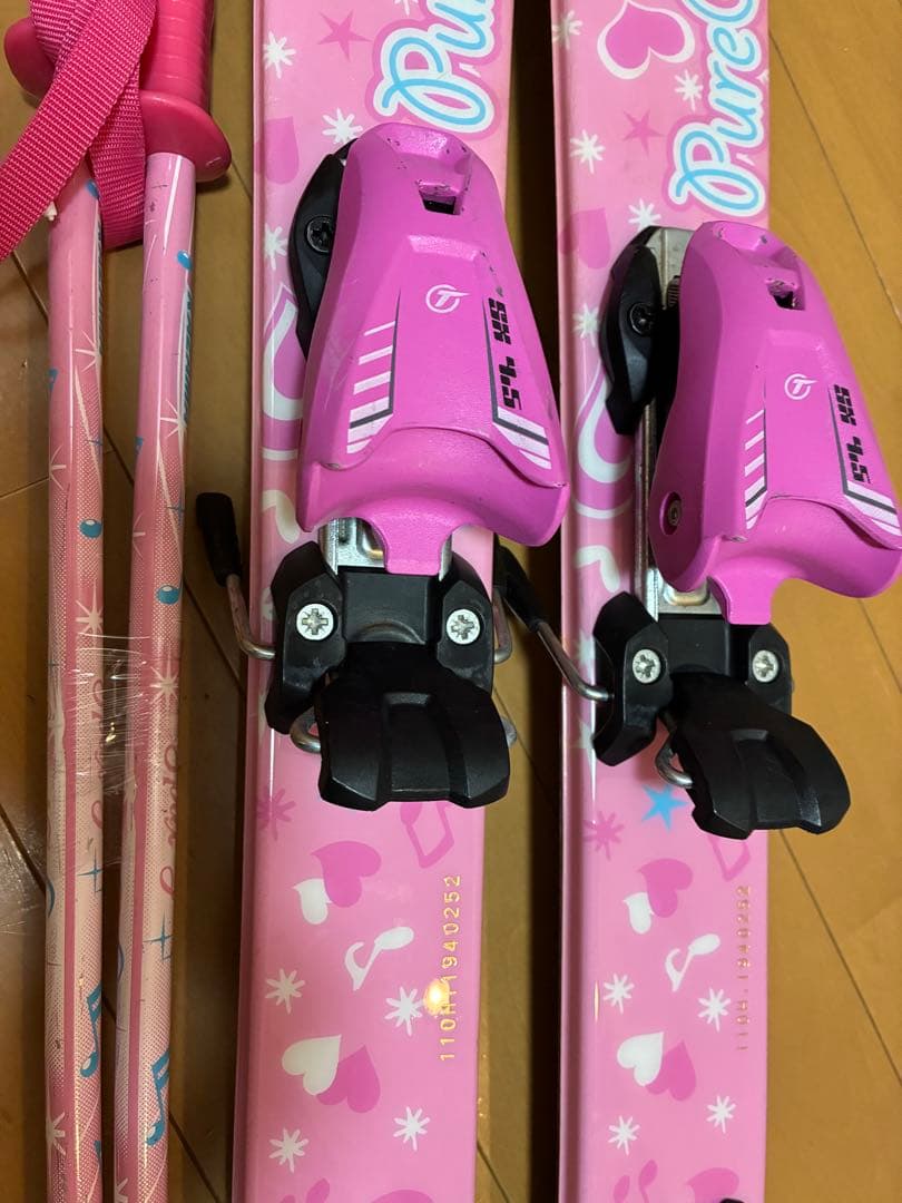 美品 子供用スキーセット 板110 靴19or21cm 身長105〜125cm用