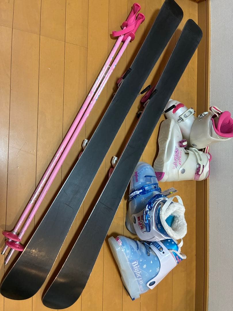 美品 子供用スキーセット 板110 靴19or21cm 身長105〜125cm用