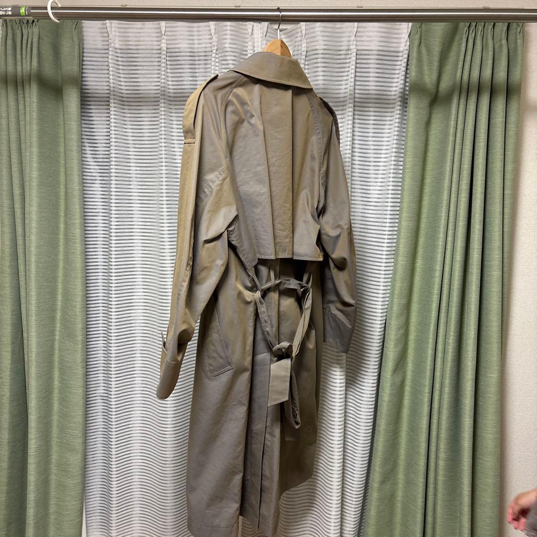 美品【PUBLIC TOKYO】カーキトレンチコート オーバーサイズ